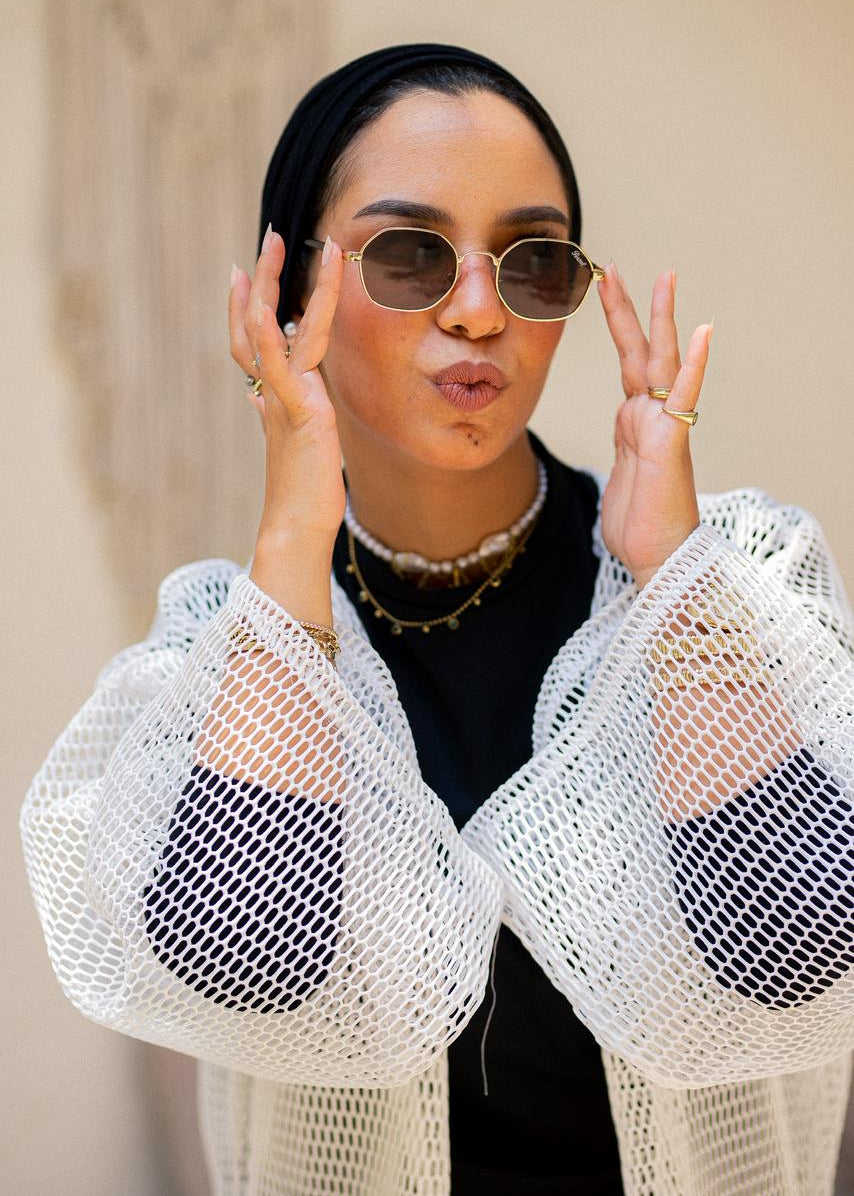 Open Weave Abaya