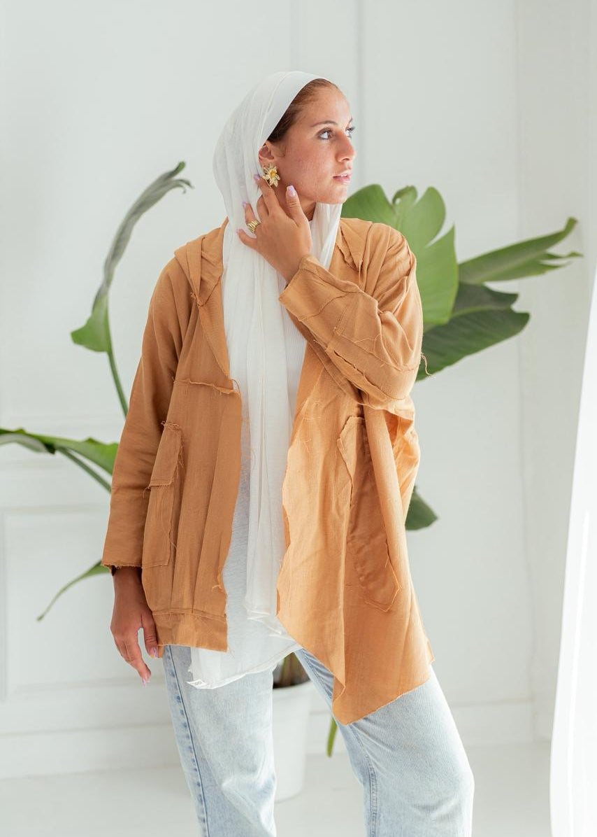 Camel Summer Hooded Jacket