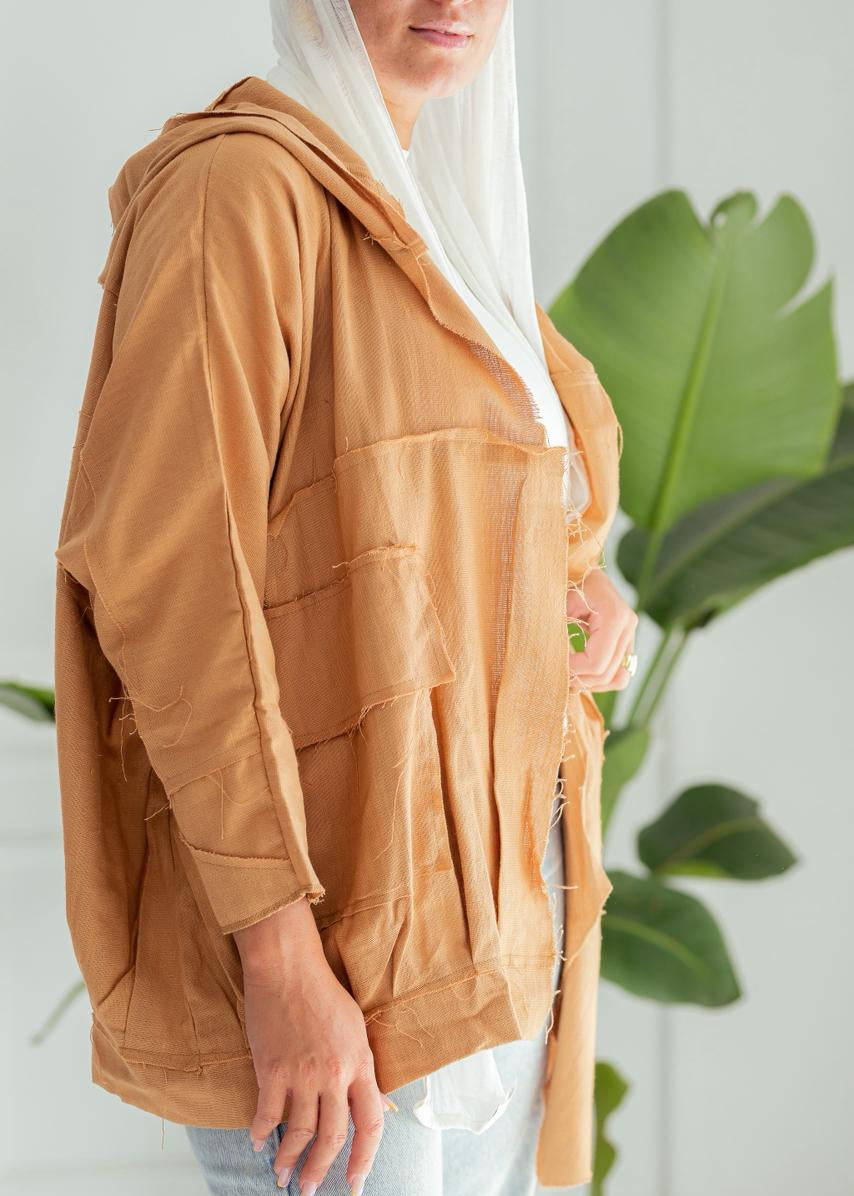 Camel Summer Hooded Jacket