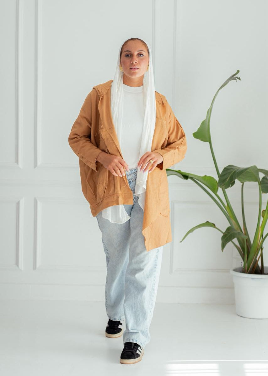 Camel Summer Hooded Jacket