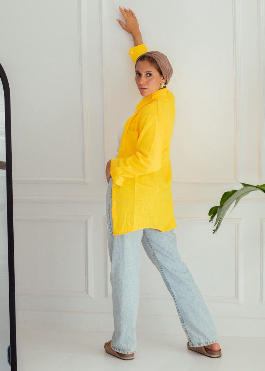 Lemon Linen Shirt