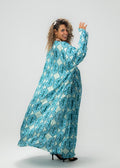 Satin Kimono Set – Ocean Blue