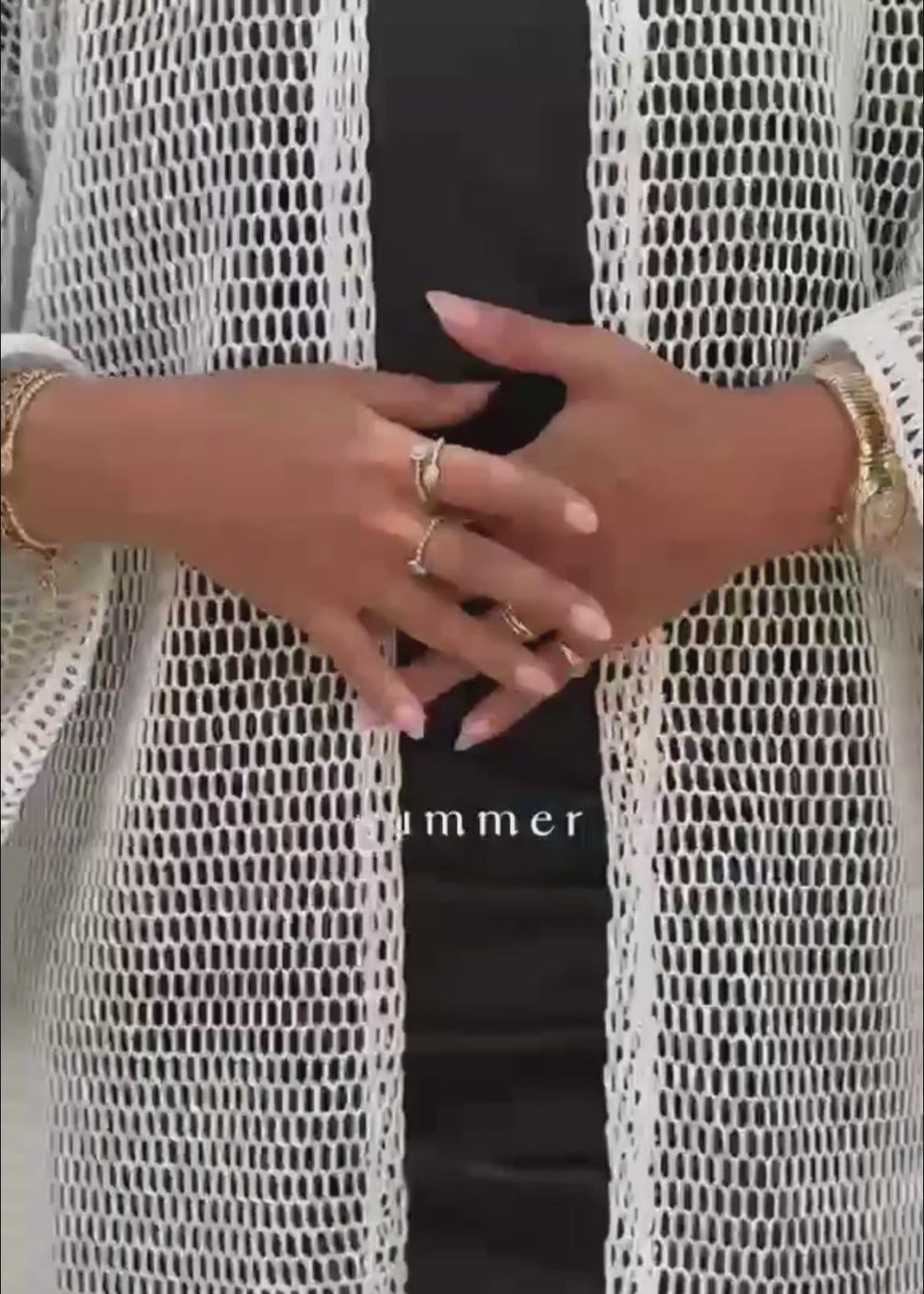Open Weave Abaya