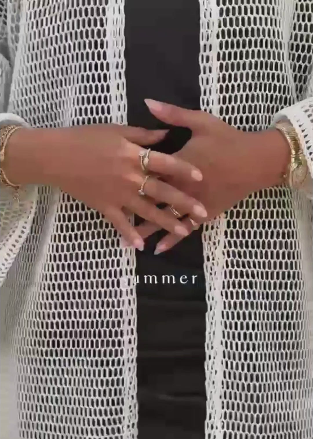 Open Weave Abaya